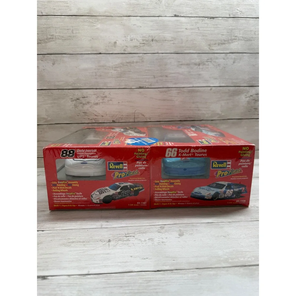 Revell NASCAR ProFinish 1:24 Model Kit Lot Dale Jarrett 88 UPS Todd Bodine 66